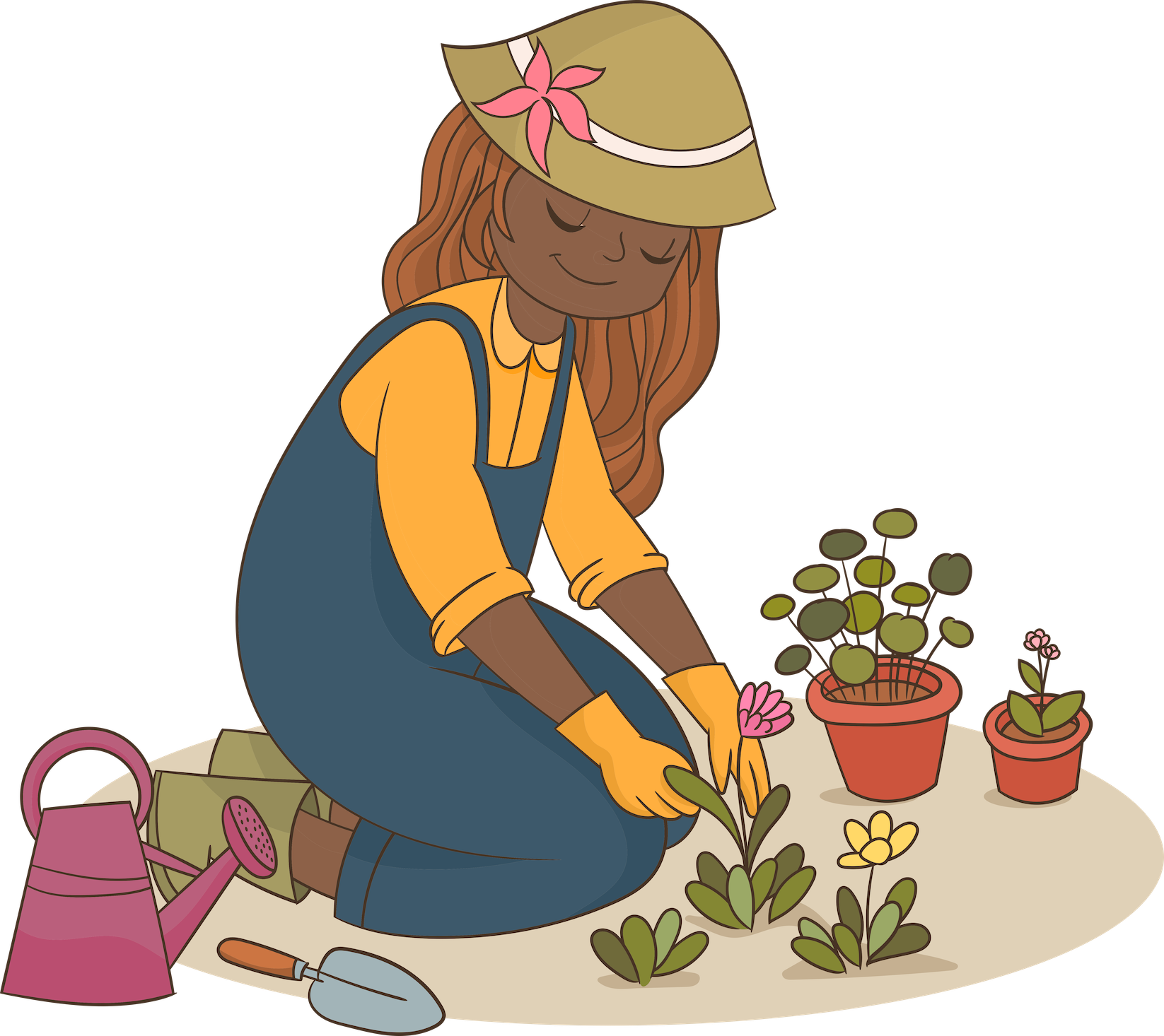 Picture of woman gardening